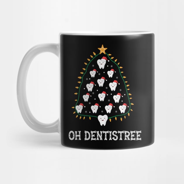 Oh Dentistree Christmas Dentist Teeth Tree by MZeeDesigns